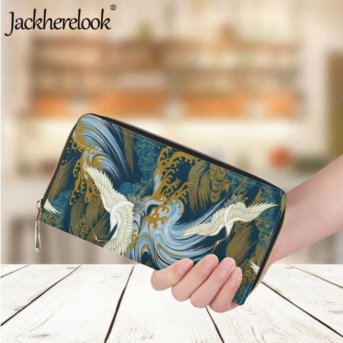 Jackherelook Women's Wallet Fashion Japanese Style Animal Crane Pattern Printing Long Leather Card Holder Teen Girls Coin Purse
Jackherelook Women's Wallet Fashion Japanese Style Animal Crane Pattern Printing Long Leather Card Holder Teen Girls Coin Purse