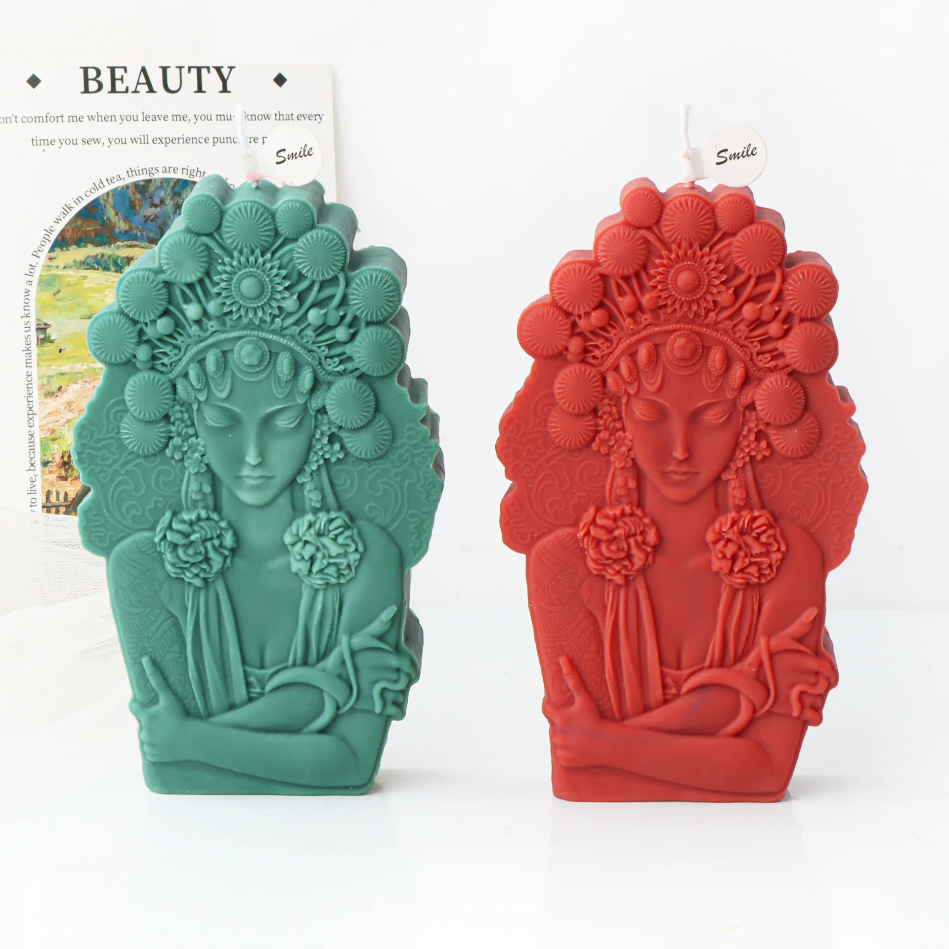 Beauty Girl Candle Silicone Mold Gypsum form Carving Art Aromatherapy Plaster Home Decoration Mold Gift Handmade
Beauty Girl Candle Silicone Mold Gypsum form Carving Art Aromatherapy Plaster Home Decoration Mold Gift Handmade