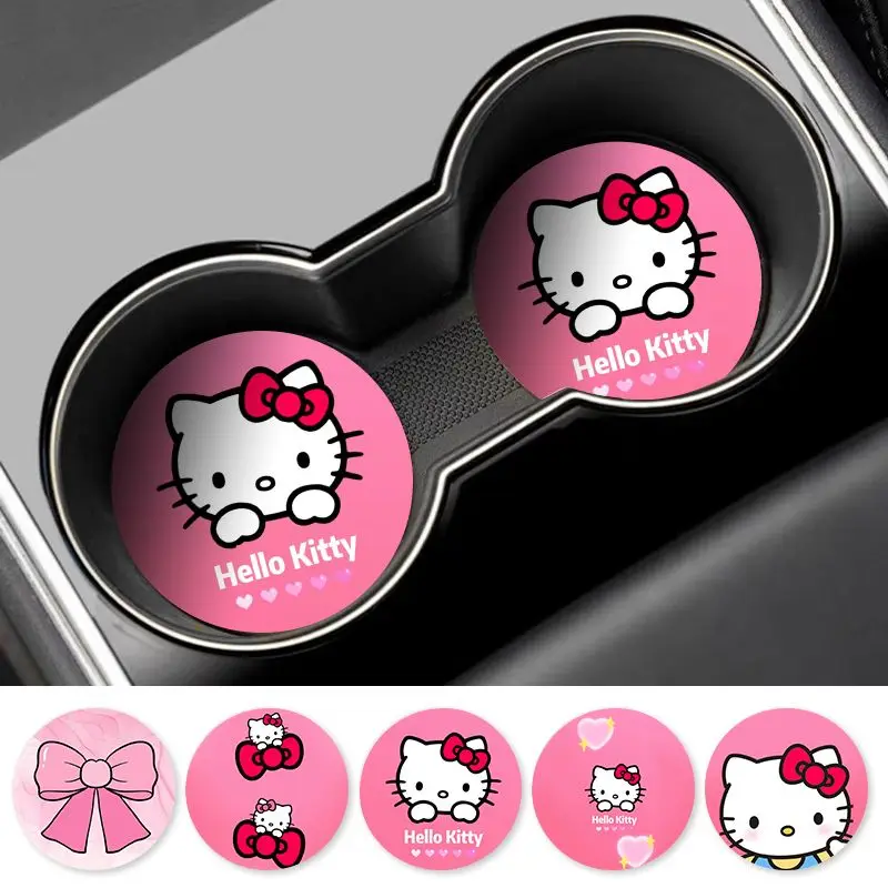 Sanrio Hello Kitty Car Coaster Pink Bow Tie Water Cup Bottle Holder Anti-Slip Pad Mat Car Accessories Girls Gift
Sanrio Hello Kitty Car Coaster Pink Bow Tie Water Cup Bottle Holder Anti-Slip Pad Mat Car Accessories Girls Gift