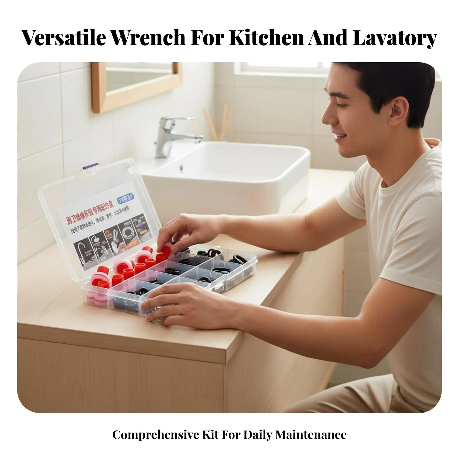 Multifunction Faucet Wrench Easy to Use Faucet Aerator Removal Tool Universal Sink Plumbing Spanner Sturdy-Duty for Homeowners
Multifunction Faucet Wrench Easy to Use Faucet Aerator Removal Tool Universal Sink Plumbing Spanner Sturdy-Duty for Homeowners