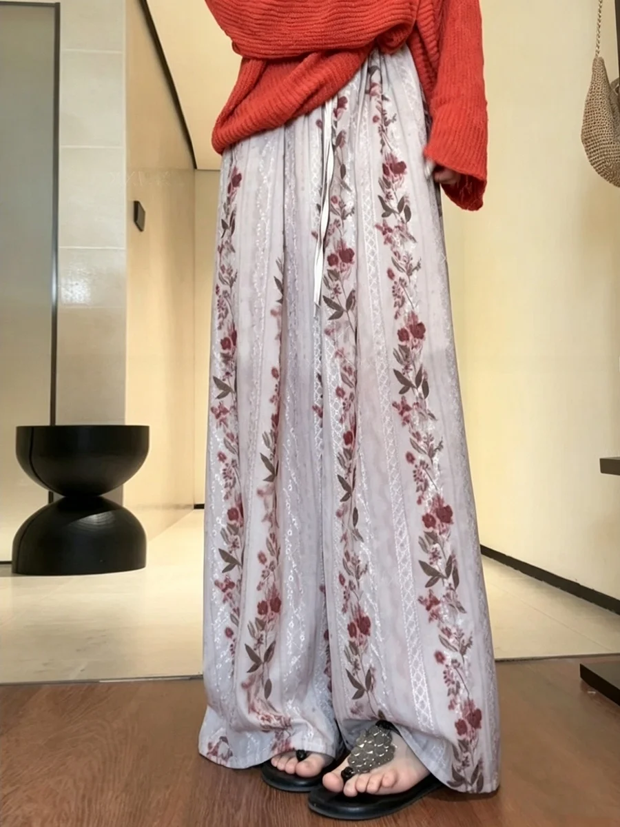 plus Size Women's High Waist Embroidered Heavy Work Printed Wide Leg Pants Spring New Style Casual Style Plant Floral Pattern
plus Size Women's High Waist Embroidered Heavy Work Printed Wide Leg Pants Spring New Style Casual Style Plant Floral Pattern