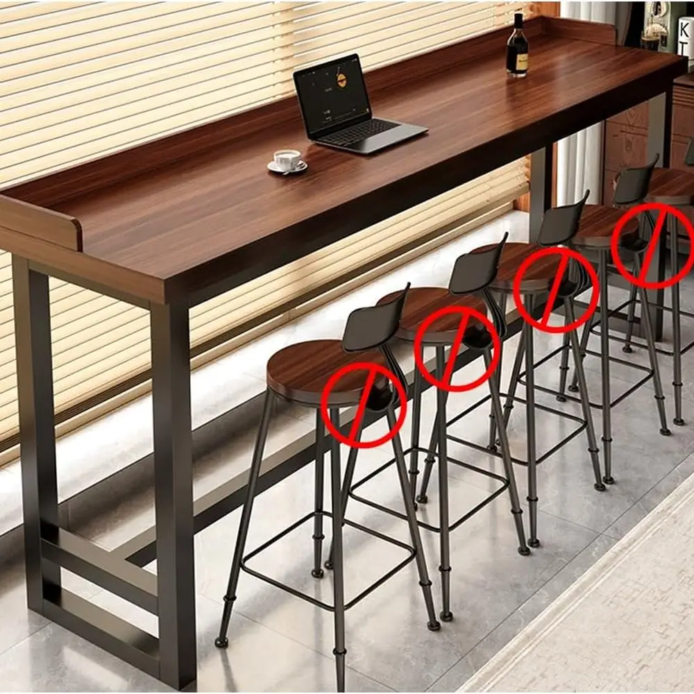 Dark Walnut Rectangular Solid Wood and Metal Sofa Table, 39.5x11.9x41, Ideal for Kitchen, Dining, Coffee Shops, Home Bars withou
Dark Walnut Rectangular Solid Wood and Metal Sofa Table, 39.5x11.9x41, Ideal for Kitchen, Dining, Coffee Shops, Home Bars withou