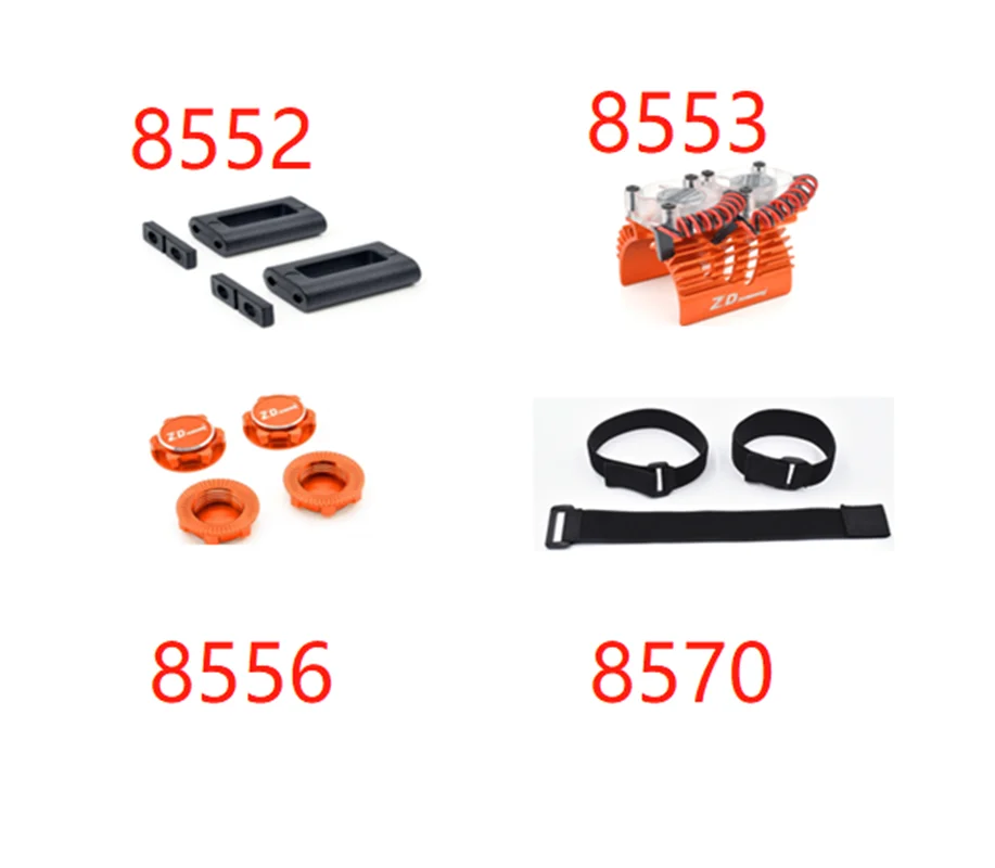 Rc Car Accessories 1/7 ZD Racing DBX07 Parts 8552 Servo Mount 8553 Motor Heatsink Ф40/Ф42 8556 Wheel Nut 8570 Battery Magic Tape
Rc Car Accessories 1/7 ZD Racing DBX07 Parts 8552 Servo Mount 8553 Motor Heatsink Ф40/Ф42 8556 Wheel Nut 8570 Battery Magic Tape
