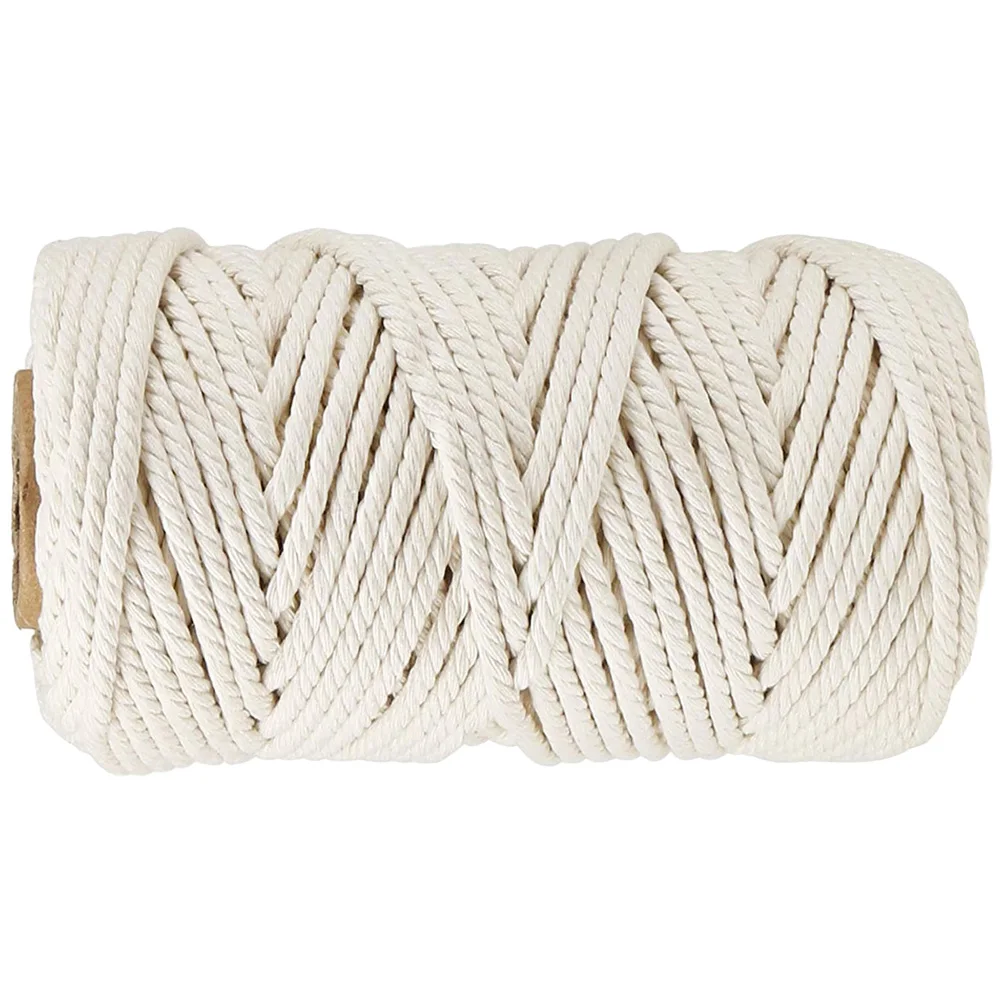 Cotton Rope Macrame Cord 5mm Roll for DIY Crafts Durable Cotton Cord Plant Hangers Wall Hangings Macrame Crafting
Cotton Rope Macrame Cord 5mm Roll for DIY Crafts Durable Cotton Cord Plant Hangers Wall Hangings Macrame Crafting