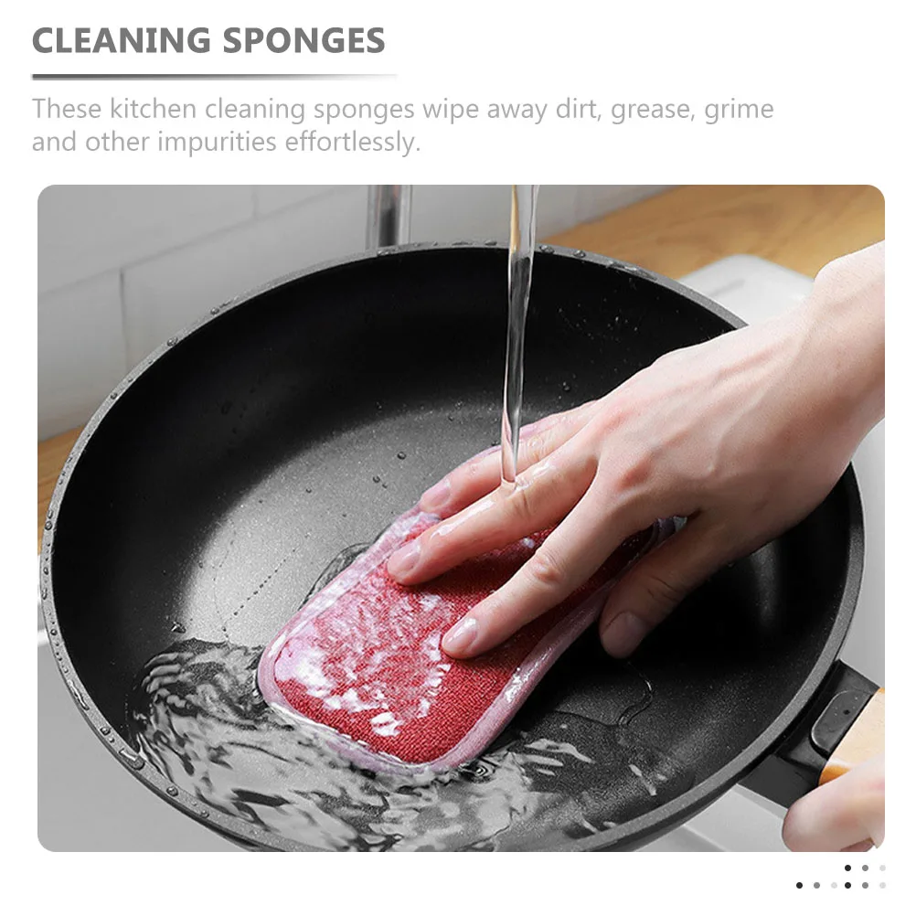 6pcs Kitchen Cleaning Sponges Dishwasher Cloth Absorbent Reusable Scrub for Dishes Pots Walls Table Tops Linen Material
6pcs Kitchen Cleaning Sponges Dishwasher Cloth Absorbent Reusable Scrub for Dishes Pots Walls Table Tops Linen Material