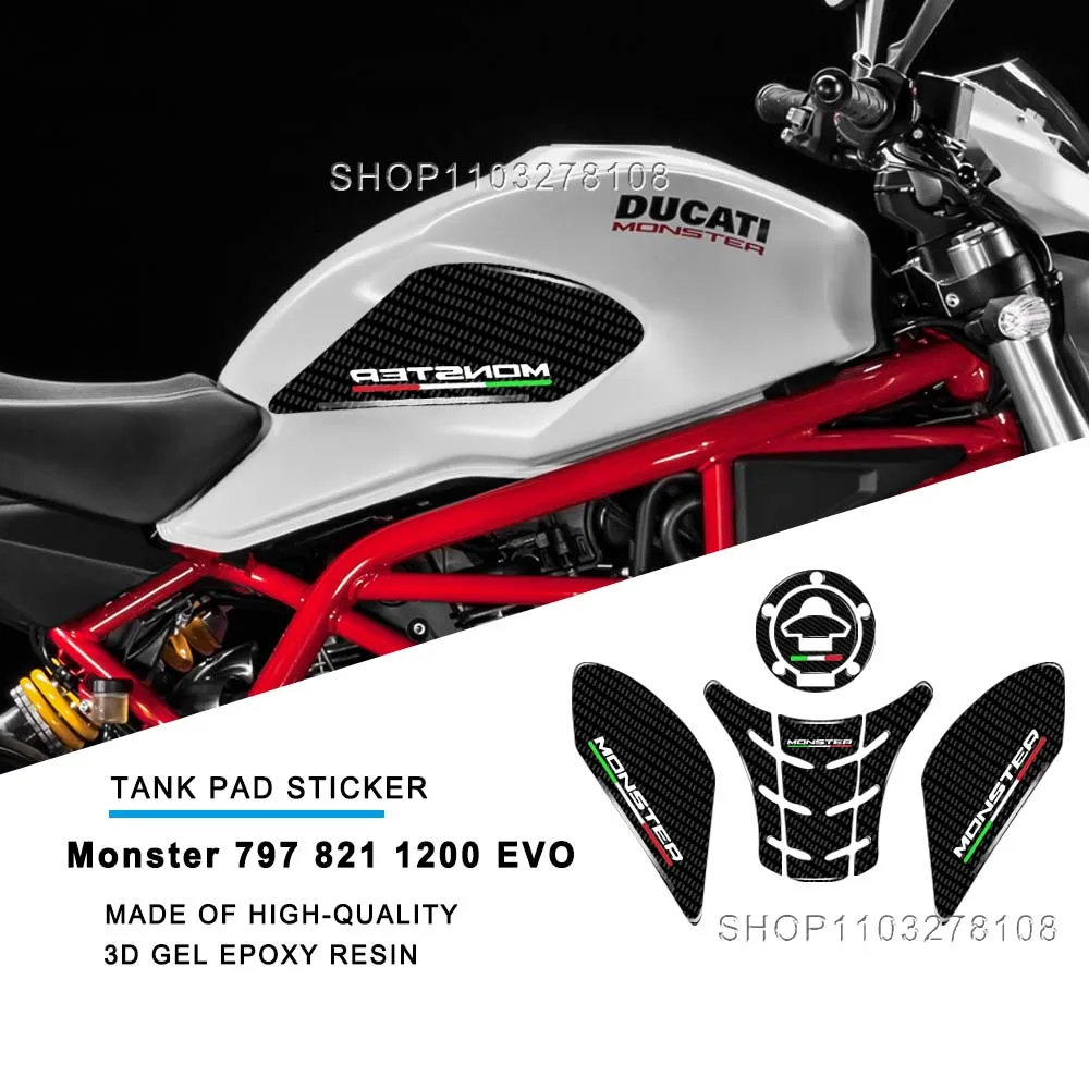 3D Motorcycle Gel Epoxy Fuel Tank Pad Sticker Decals Pad Side Gas Knee Grip Protector For DUCATI MONSTER 821 1200 797 EVO
3D Motorcycle Gel Epoxy Fuel Tank Pad Sticker Decals Pad Side Gas Knee Grip Protector For DUCATI MONSTER 821 1200 797 EVO
