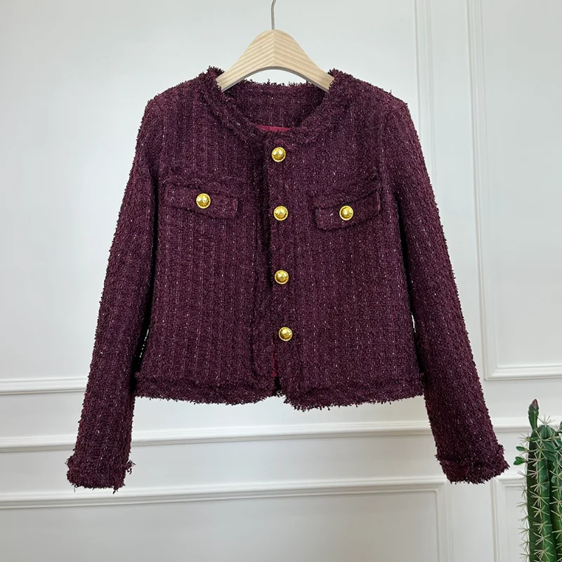 Французское розовое клетчатое пальто с круглым вырезом в ароматом стиле, женское простое милое универсальное серое элегантное женское твидовое короткое пальто
Французское розовое клетчатое пальто с круглым вырезом в ароматом стиле, женское простое милое универсальное серое элегантное женское твидовое короткое пальто