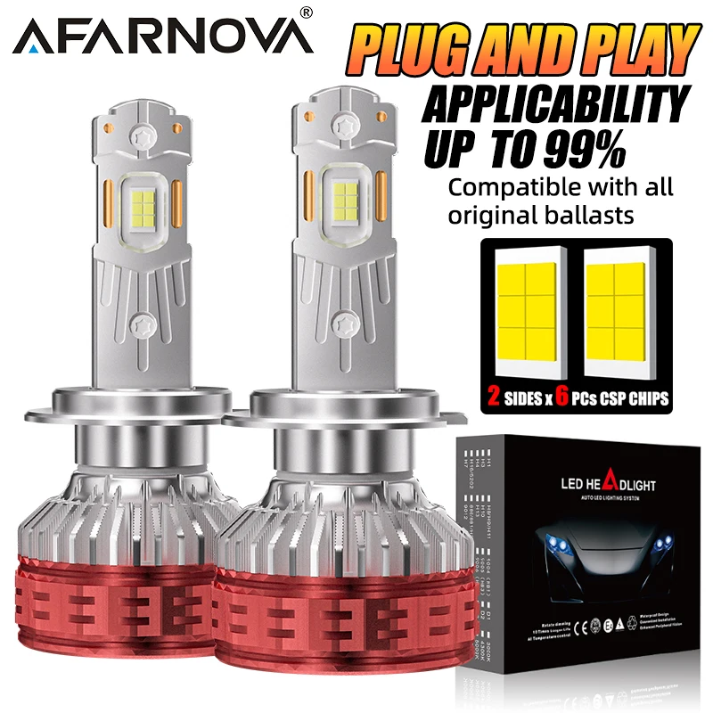 2PC H7 LED Car Headlight Bulb Canbus H8 H9 H11 Fog Lights 9006 HB4 9005 HB3 9012 Hir2 Led Plug and Play Auto Lamps 6000K 12V
2PC H7 LED Car Headlight Bulb Canbus H8 H9 H11 Fog Lights 9006 HB4 9005 HB3 9012 Hir2 Led Plug and Play Auto Lamps 6000K 12V