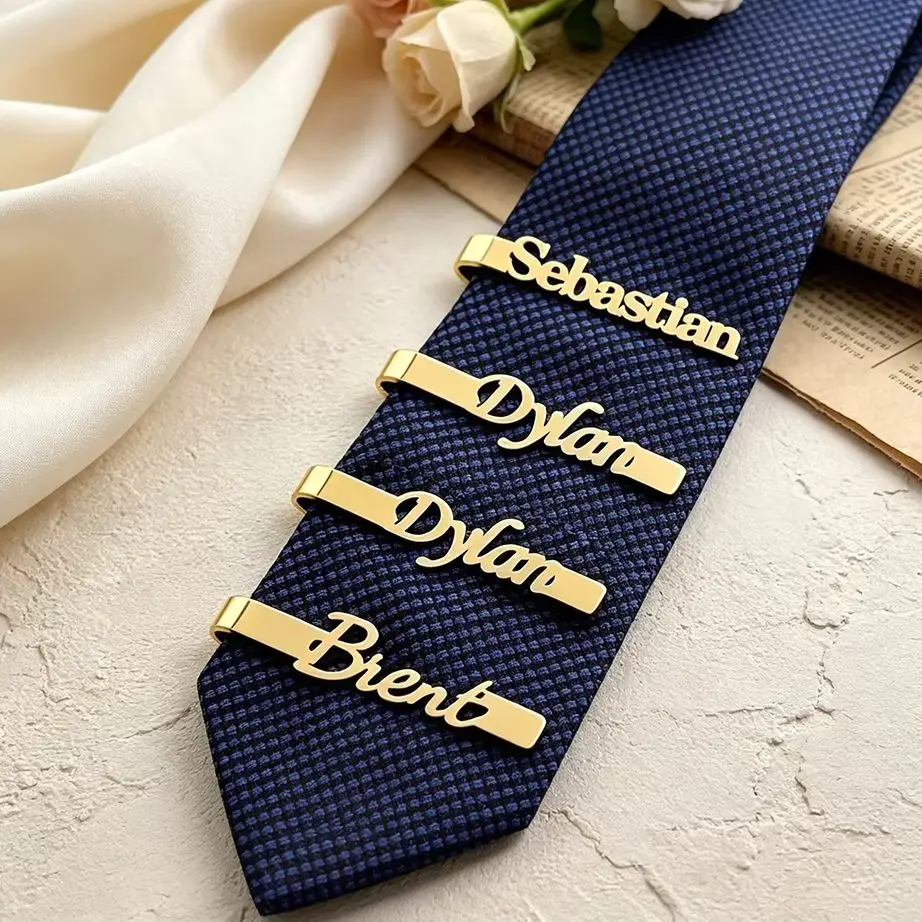 Customized Name Tie Clip Stainless Steel Personalized Groom Tie Clip Suit Shirt Accessories Fashionable and Simple Men's Jewelry
Customized Name Tie Clip Stainless Steel Personalized Groom Tie Clip Suit Shirt Accessories Fashionable and Simple Men's Jewelry