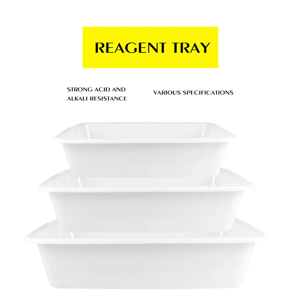 3Pcs Reagent Tray Durable Acid Alkali Resistance Laboratory Equipment Chemical Experimental Apparatus Practical Storage Supplies
3Pcs Reagent Tray Durable Acid Alkali Resistance Laboratory Equipment Chemical Experimental Apparatus Practical Storage Supplies