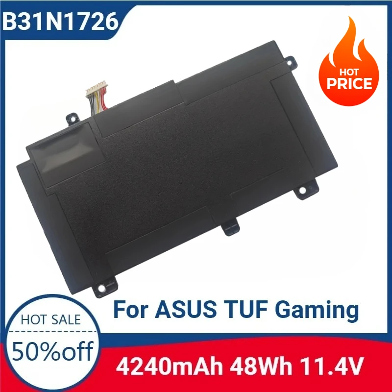 For B31N1726 11.4V 48WH New Replaceable Battery for ASUS TUF Gaming FX505DY FX505GE FX505GD A15 FA506 FA506IU A15 FA506 FA506IU
For B31N1726 11.4V 48WH New Replaceable Battery for ASUS TUF Gaming FX505DY FX505GE FX505GD A15 FA506 FA506IU A15 FA506 FA506IU