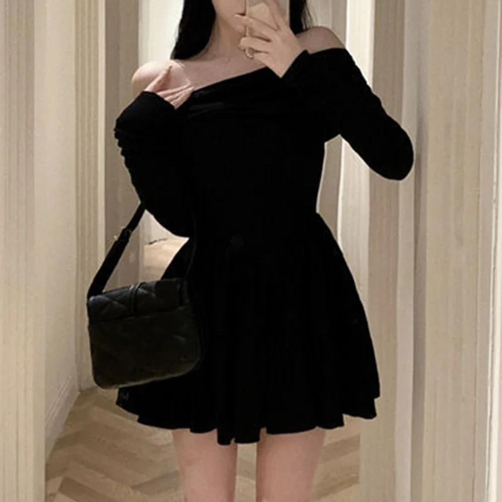 2XL Off-shoulder Dress Elegant Long Sleeve Dress Slim Dress Long Sleeve Dress Slight Stretch Design Solid Color Pattern
2XL Off-shoulder Dress Elegant Long Sleeve Dress Slim Dress Long Sleeve Dress Slight Stretch Design Solid Color Pattern