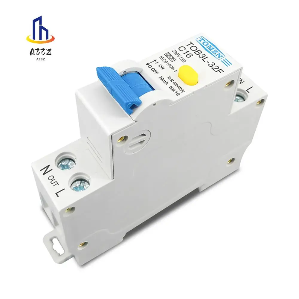 A33Z-TOMZN 18 мм 230 В RCBO 1P + N 6KA Дифференциальный автоматический выключатель остаточного тока с защитой от утечки по току
A33Z-TOMZN 18 мм 230 В RCBO 1P + N 6KA Дифференциальный автоматический выключатель остаточного тока с защитой от утечки по току