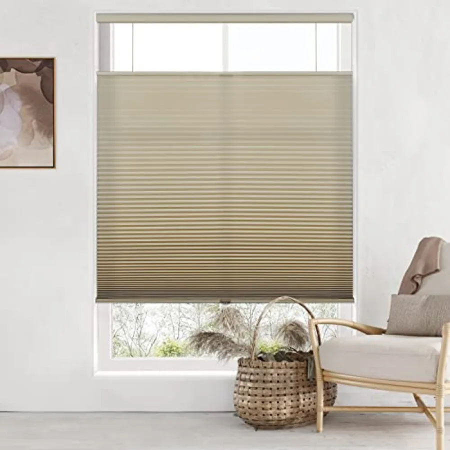 Top Down Bottom Up TDBU Cordless Cellular Shades, Light Filtering Honeycomb Shades Thermal Insulation Noise Reduction Blinds fo
Top Down Bottom Up TDBU Cordless Cellular Shades, Light Filtering Honeycomb Shades Thermal Insulation Noise Reduction Blinds fo