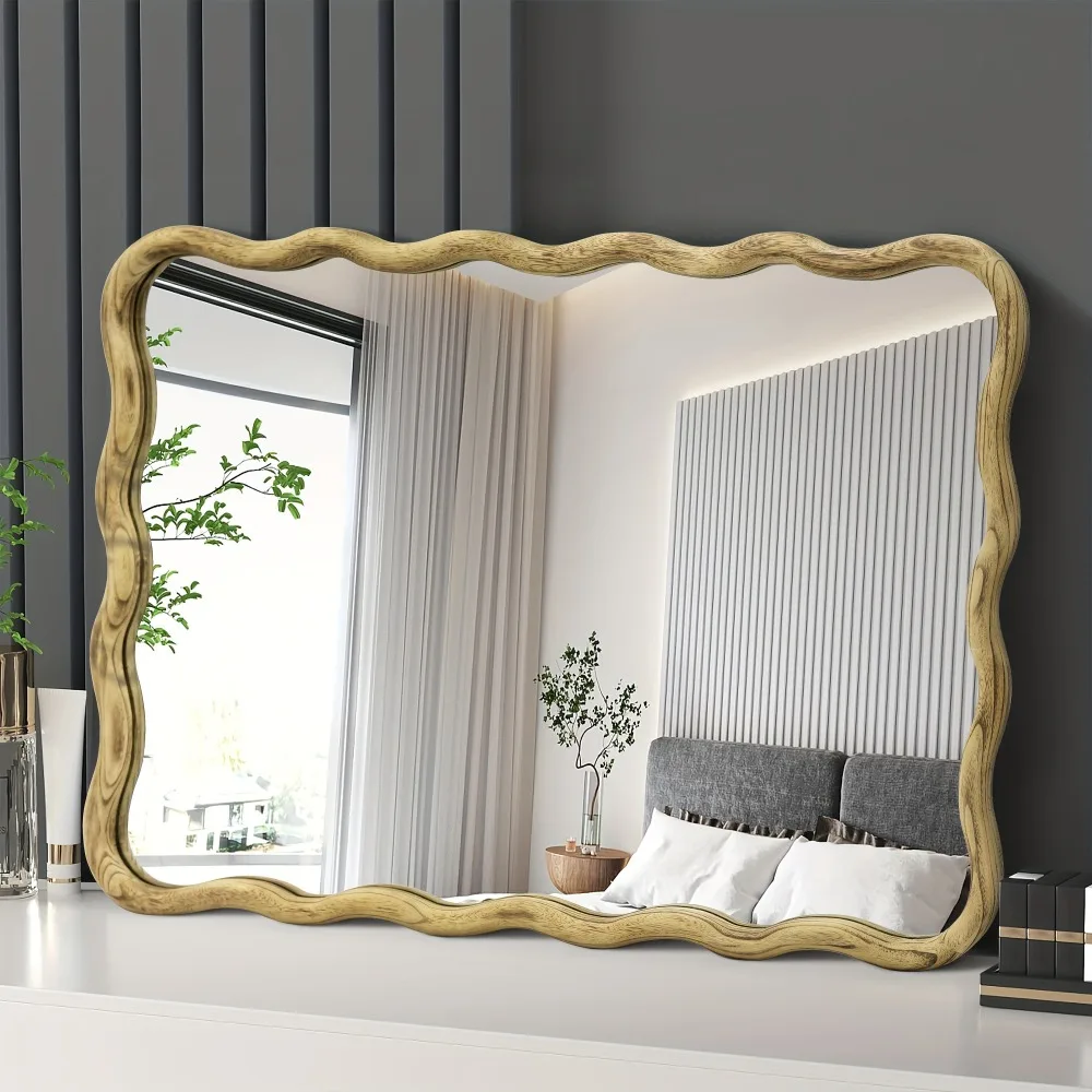 Wavy Mirror Solid Wood- Squiggly Mirror Vanity Mirror Wall Decor Modern Mirror Wall Decor For Bathroom, Bedroom
Wavy Mirror Solid Wood- Squiggly Mirror Vanity Mirror Wall Decor Modern Mirror Wall Decor For Bathroom, Bedroom