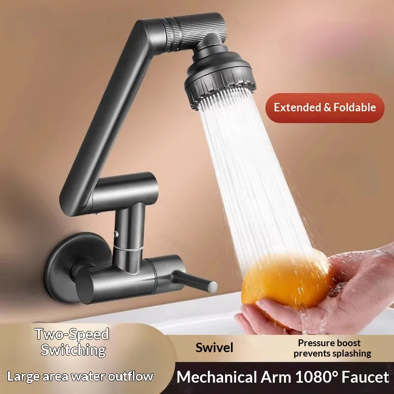 Wall Mounted Single Cold Foldable Kitchen Faucet – 360° Swivel Rotating Extendable Tap for Sink, Laundry Pool,Balcony,Wash Basin
Wall Mounted Single Cold Foldable Kitchen Faucet – 360° Swivel Rotating Extendable Tap for Sink, Laundry Pool,Balcony,Wash Basin