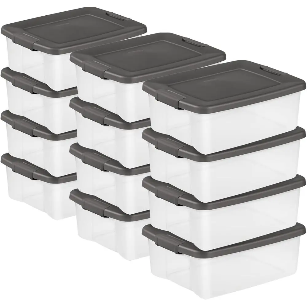 Clear Plastic Storage Bins with Lids, 25 Quart, Stackable Organizers for Home, Closet, Bathroom, and Office
Clear Plastic Storage Bins with Lids, 25 Quart, Stackable Organizers for Home, Closet, Bathroom, and Office