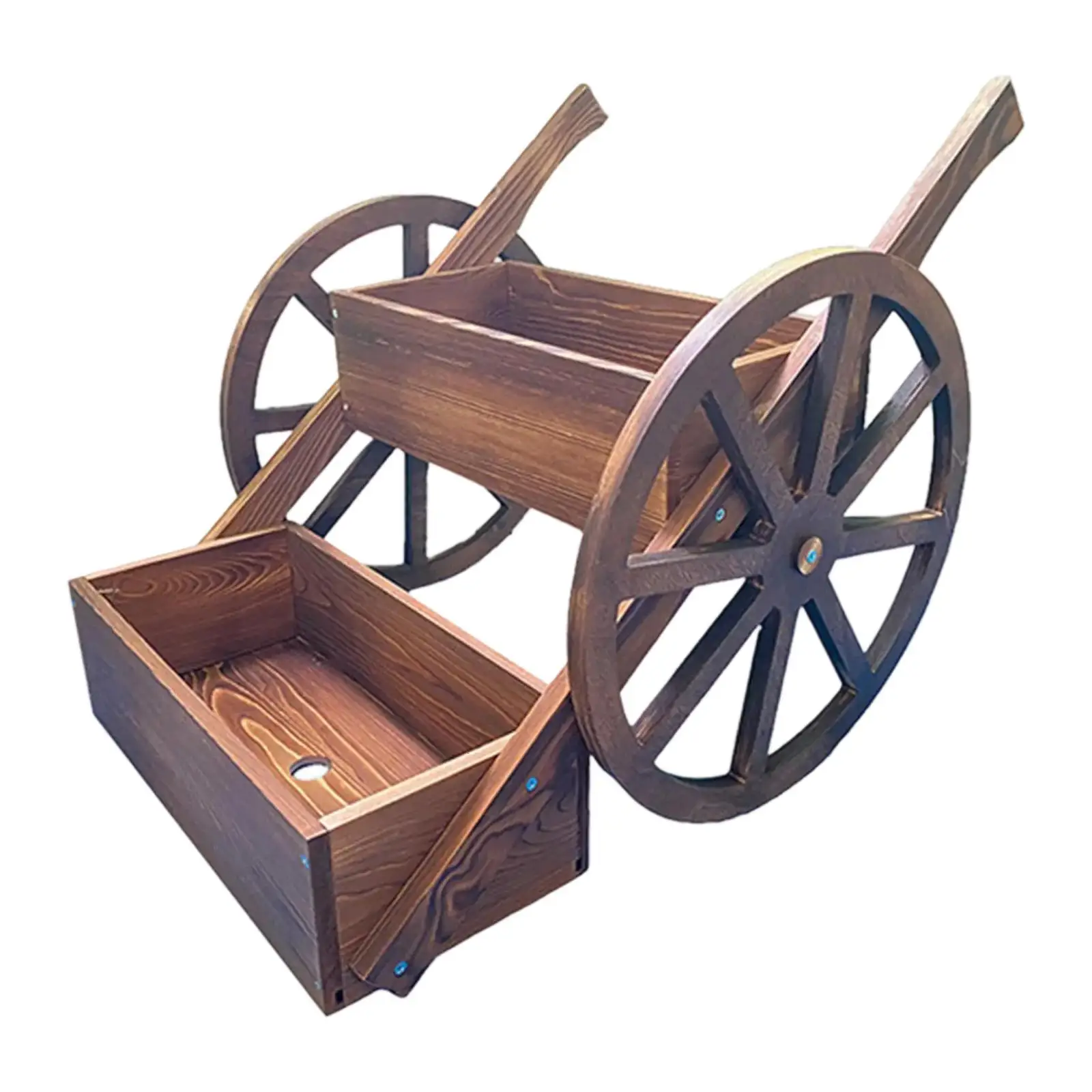 Wooden Wagon Planter Box Plant Stand Holder Balcony Flower Pots Outdoor 2 Tier Garden Planter for Gardening Enthusiasts Porch
Wooden Wagon Planter Box Plant Stand Holder Balcony Flower Pots Outdoor 2 Tier Garden Planter for Gardening Enthusiasts Porch