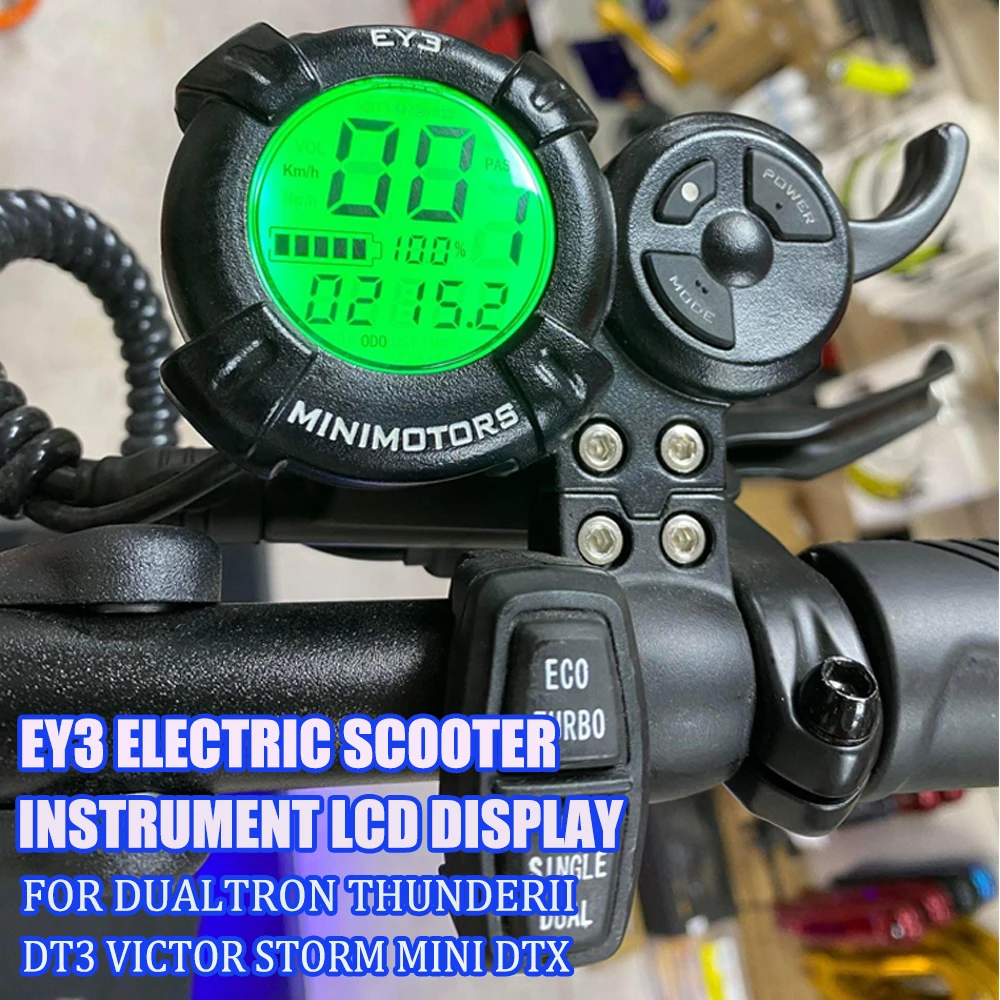 MINIMOTORS EY3 EY4 LCD Display Throttle with Button Switc For Electric Scooter, Waterproof Speed Dashboard Control Panel Part
MINIMOTORS EY3 EY4 LCD Display Throttle with Button Switc For Electric Scooter, Waterproof Speed Dashboard Control Panel Part