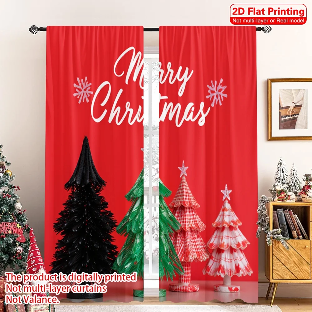 2pcs 2D flat printing Merry Christmas Popular Window Curtains Merry Christmas Trees Buffalo Plaid 100% Polyester Fabric Without
2pcs 2D flat printing Merry Christmas Popular Window Curtains Merry Christmas Trees Buffalo Plaid 100% Polyester Fabric Without