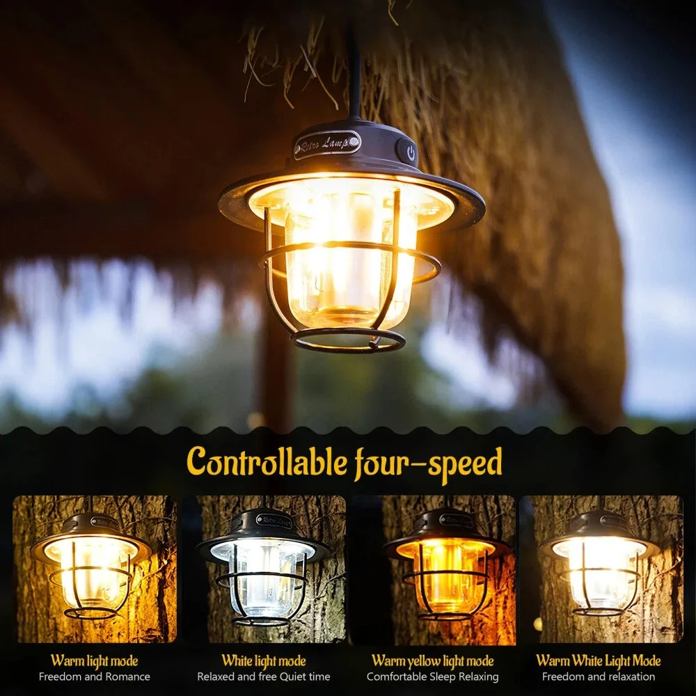 Dimmable Retro Tent Camping Light LED Lantern Outdoor Rechargeable Night Lamp AU
Dimmable Retro Tent Camping Light LED Lantern Outdoor Rechargeable Night Lamp AU