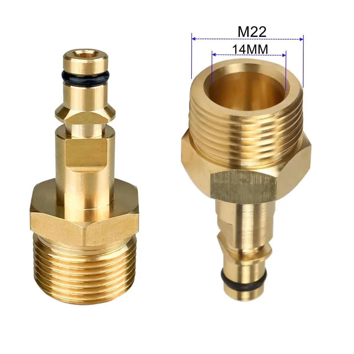 M22 Adaptor For Converting High Pressure Wash Hose To Karcher K Series Wash Gun Connector
M22 Adaptor For Converting High Pressure Wash Hose To Karcher K Series Wash Gun Connector