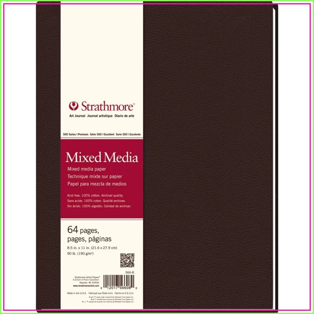 8.5"x11" Mixed Media Art Journal, 32 Sheets, 190gsm, Acid-Free Cotton Paper
8.5"x11" Mixed Media Art Journal, 32 Sheets, 190gsm, Acid-Free Cotton Paper