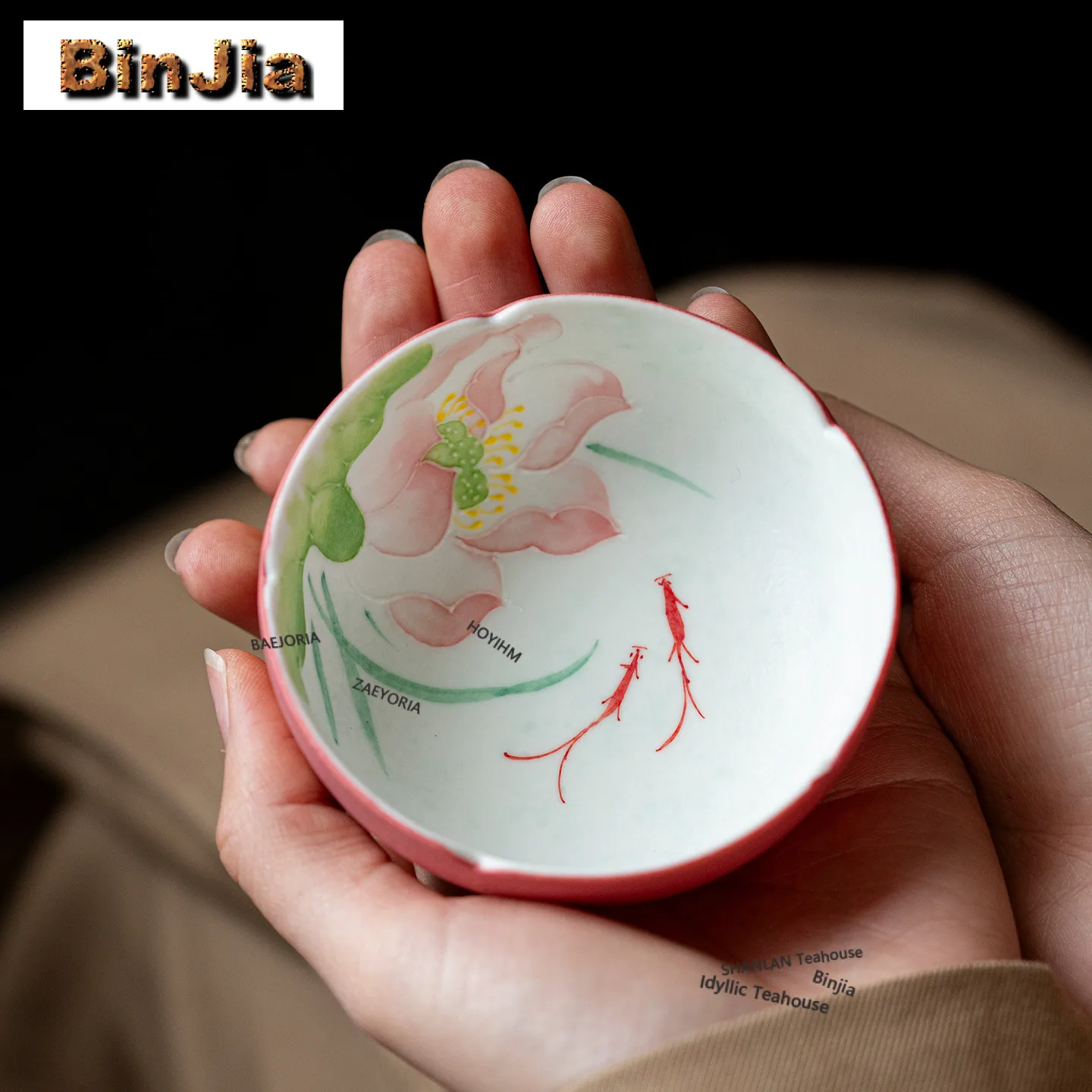 90ml Hand-painted Lotus Teacup Boutique Tea Bowl Beautiful Tea Cup Tea-tasting Fragrance Cup Chazhan Master Cups Tea Ceremony
90ml Hand-painted Lotus Teacup Boutique Tea Bowl Beautiful Tea Cup Tea-tasting Fragrance Cup Chazhan Master Cups Tea Ceremony