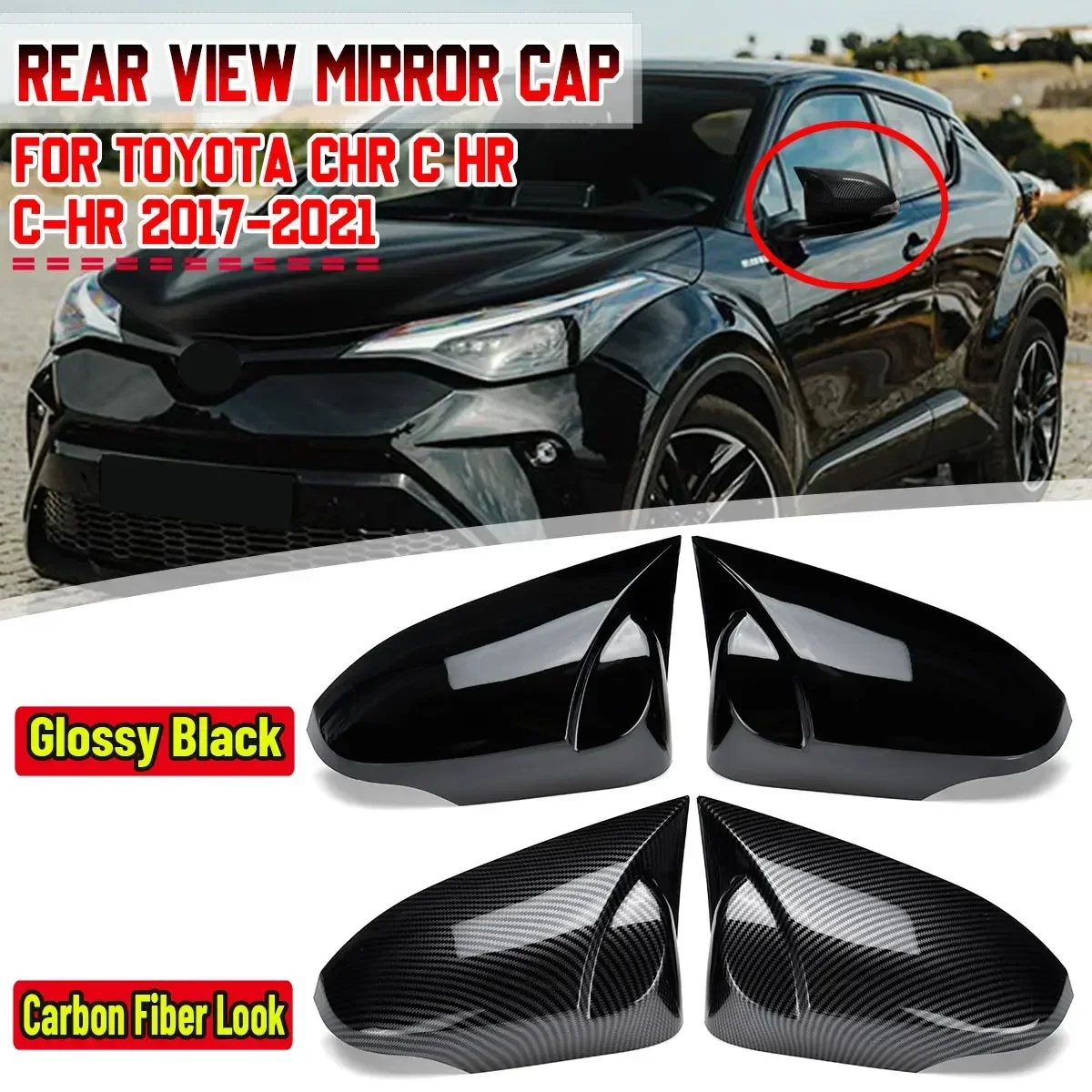 2 шт., крышки для боковых зеркал заднего вида для Toyota CHR C HR C-HR 2017-2021 для Toyota Corolla 2014-2017
2 шт., крышки для боковых зеркал заднего вида для Toyota CHR C HR C-HR 2017-2021 для Toyota Corolla 2014-2017