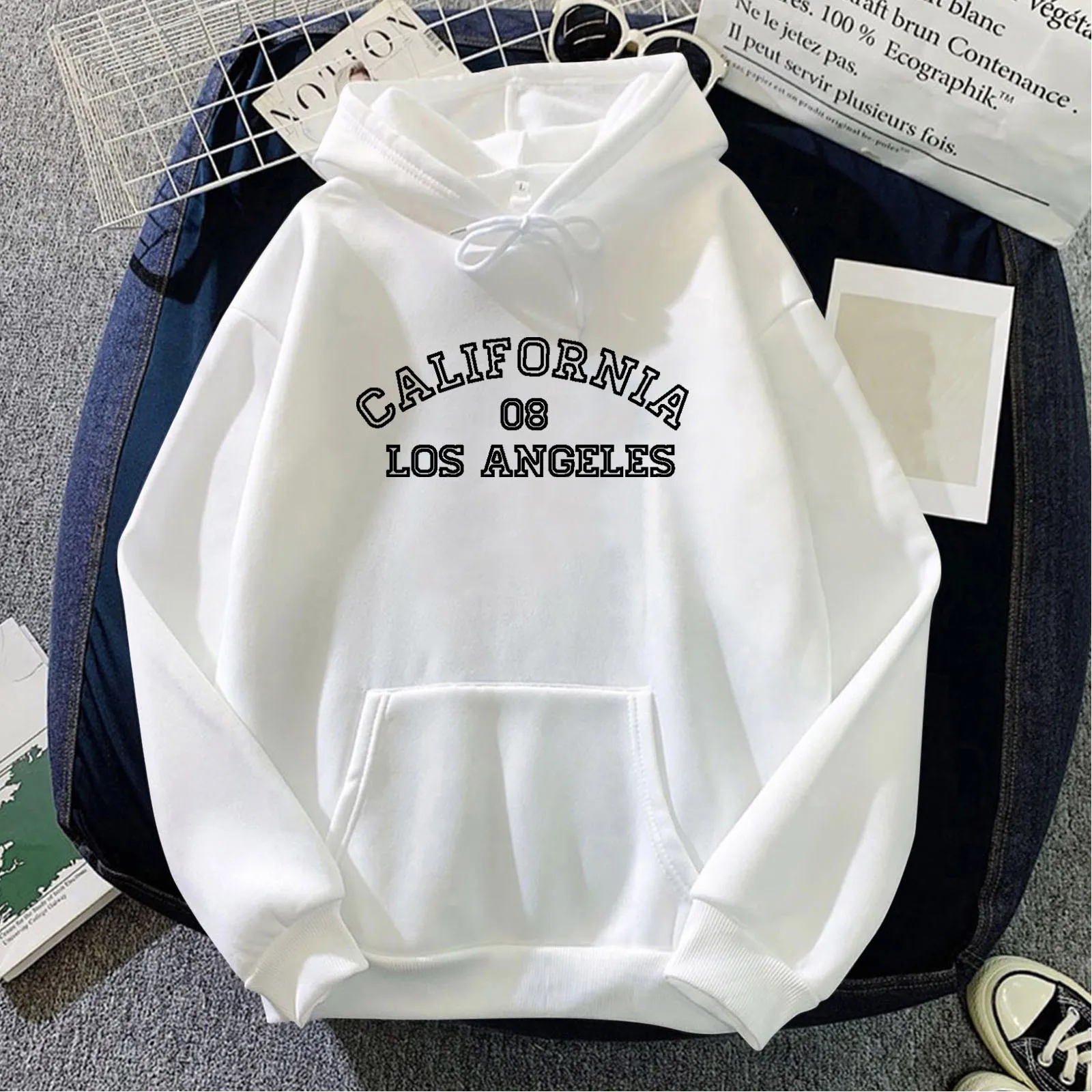 Large Size Letter Printed Hoodie Women's Fall Long-Sleeved Hooded Sweatshirt Simple Trend Hoodies All-Match Streetwear
Large Size Letter Printed Hoodie Women's Fall Long-Sleeved Hooded Sweatshirt Simple Trend Hoodies All-Match Streetwear