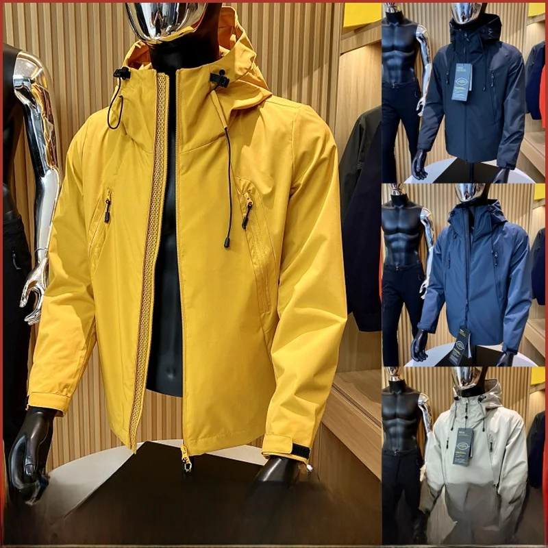 Waterproof Breathable Outdoor Men's Casual Hooded Jaet Windbreaker Stand Fit Faion Urban Sle Spring Season Long Sve
Waterproof Breathable Outdoor Men's Casual Hooded Jaet Windbreaker Stand Fit Faion Urban Sle Spring Season Long Sve