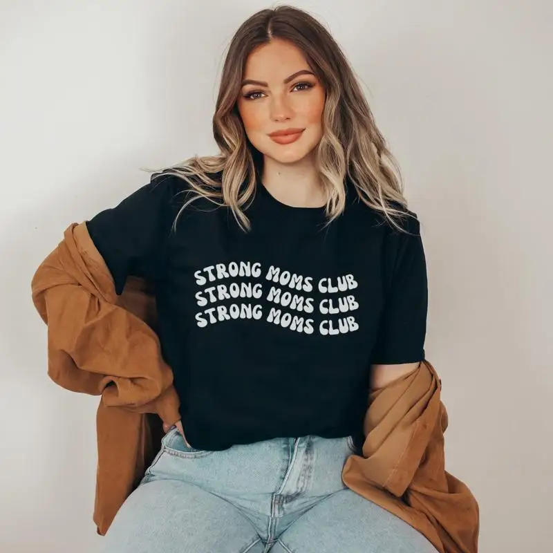 Футболка Strong Moms Club, свободная посадка для фитнеса, вдохновляющая цитата, мама, чехол с круглым вырезом, силовой топ для психического здоровья
Футболка Strong Moms Club, свободная посадка для фитнеса, вдохновляющая цитата, мама, чехол с круглым вырезом, силовой топ для психического здоровья