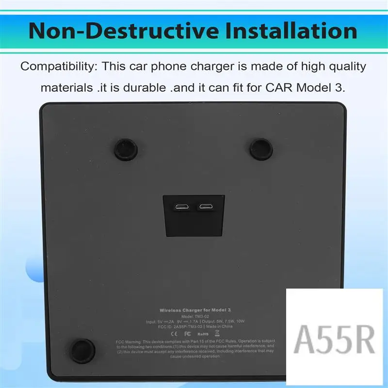 5R-Car 10W Wireless Charger Mat Dual Center Console Accessories Anti-Skid Fast Charging For Tesla Model 3
5R-Car 10W Wireless Charger Mat Dual Center Console Accessories Anti-Skid Fast Charging For Tesla Model 3