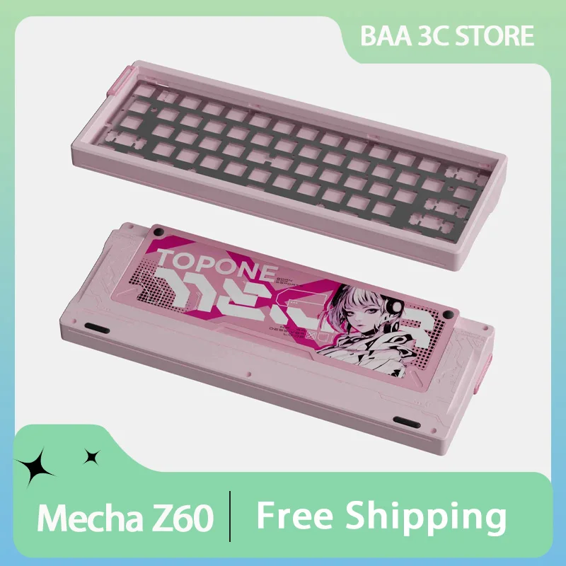 Mecha Z60 Gaming Keyboard Case Aluminium CNC Anodizing Mechanical Keyboard Shell Custom Support GT60 Keyboard Accessorie
Mecha Z60 Gaming Keyboard Case Aluminium CNC Anodizing Mechanical Keyboard Shell Custom Support GT60 Keyboard Accessorie