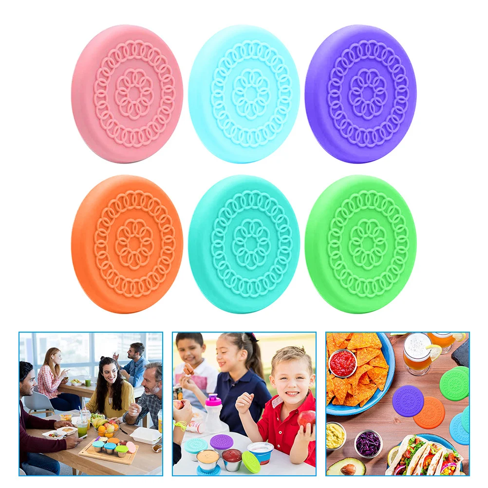 6pcs Silicone Sauce Cup Leak Proof Condiment Bowl Covers Dipping Bowl Lids For Soy Sauce Vinegar Seasoning Cups Snacks Dish Lids
6pcs Silicone Sauce Cup Leak Proof Condiment Bowl Covers Dipping Bowl Lids For Soy Sauce Vinegar Seasoning Cups Snacks Dish Lids