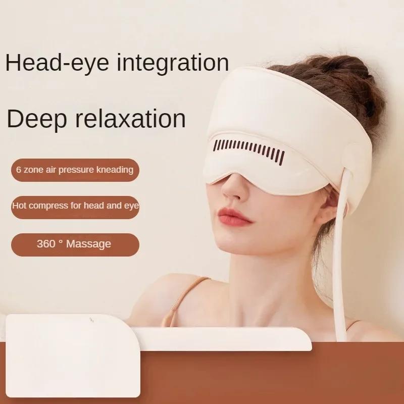 Head and Eye Integrated Sleep Instrument Three-dimensional Simulation Massage Electric Heating Application Airbag Massager
Head and Eye Integrated Sleep Instrument Three-dimensional Simulation Massage Electric Heating Application Airbag Massager