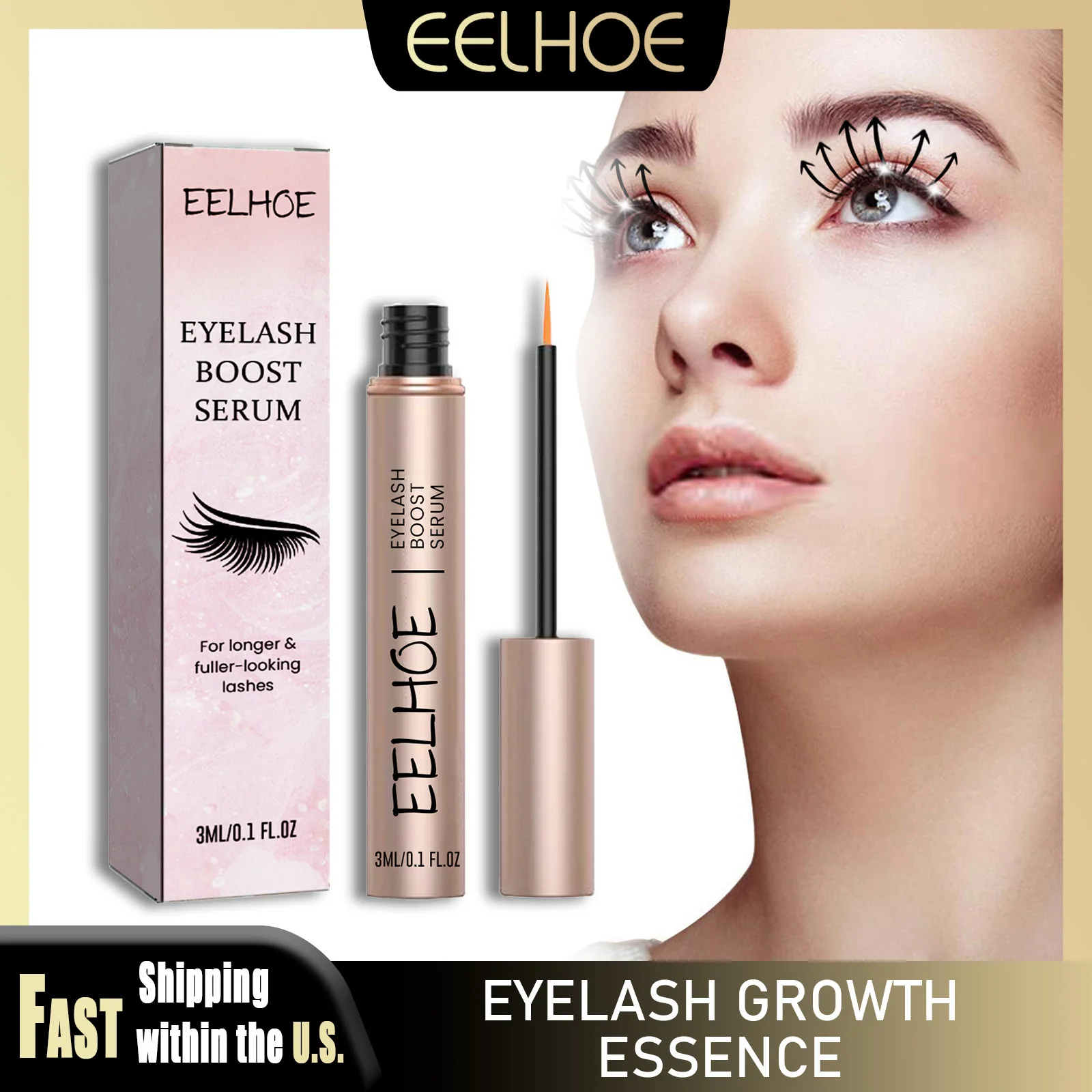 EELHOE Eyelash Enhancer Serum Extension Lash Eyebrow Fast Growth Longer Fuller Thicker Natural Curling Lash Lifting Makeup
EELHOE Eyelash Enhancer Serum Extension Lash Eyebrow Fast Growth Longer Fuller Thicker Natural Curling Lash Lifting Makeup