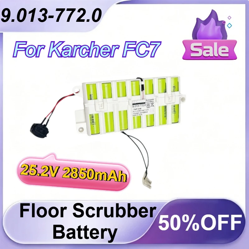 9.013-772.0 25.2V 2850mAh Floor Scrubber Battery for Karcher FC7 Rechargeable Battery
9.013-772.0 25.2V 2850mAh Floor Scrubber Battery for Karcher FC7 Rechargeable Battery