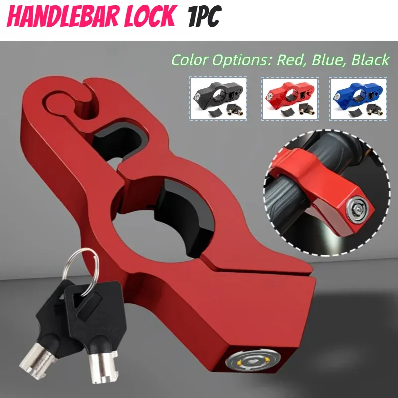 Motorcycle & Bicycle Handlebar Lock Heavy Duty Steel Anti-Theft Lock for ATV/Dirt Bike/Street Motorcycles/Commuter Bikes Univers
Motorcycle & Bicycle Handlebar Lock Heavy Duty Steel Anti-Theft Lock for ATV/Dirt Bike/Street Motorcycles/Commuter Bikes Univers
