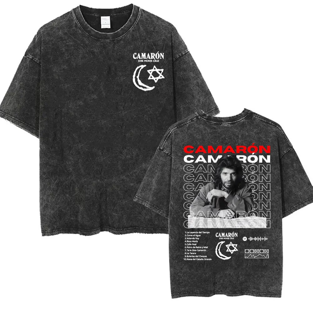 Vintage Washed Rock Camaron De La Isla Album Merch T Shirts Men Women Fashion Hip Hop Street T-shirts 100% Cotton Casual T Shirt
Vintage Washed Rock Camaron De La Isla Album Merch T Shirts Men Women Fashion Hip Hop Street T-shirts 100% Cotton Casual T Shirt