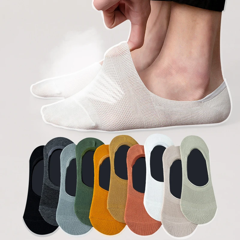 10 Pairs Spring Summer Men's Low Cut Mesh Breathable Soft Invisible Silicone Non-slip Solid Color Japanese Style Male Boat Socks
10 Pairs Spring Summer Men's Low Cut Mesh Breathable Soft Invisible Silicone Non-slip Solid Color Japanese Style Male Boat Socks