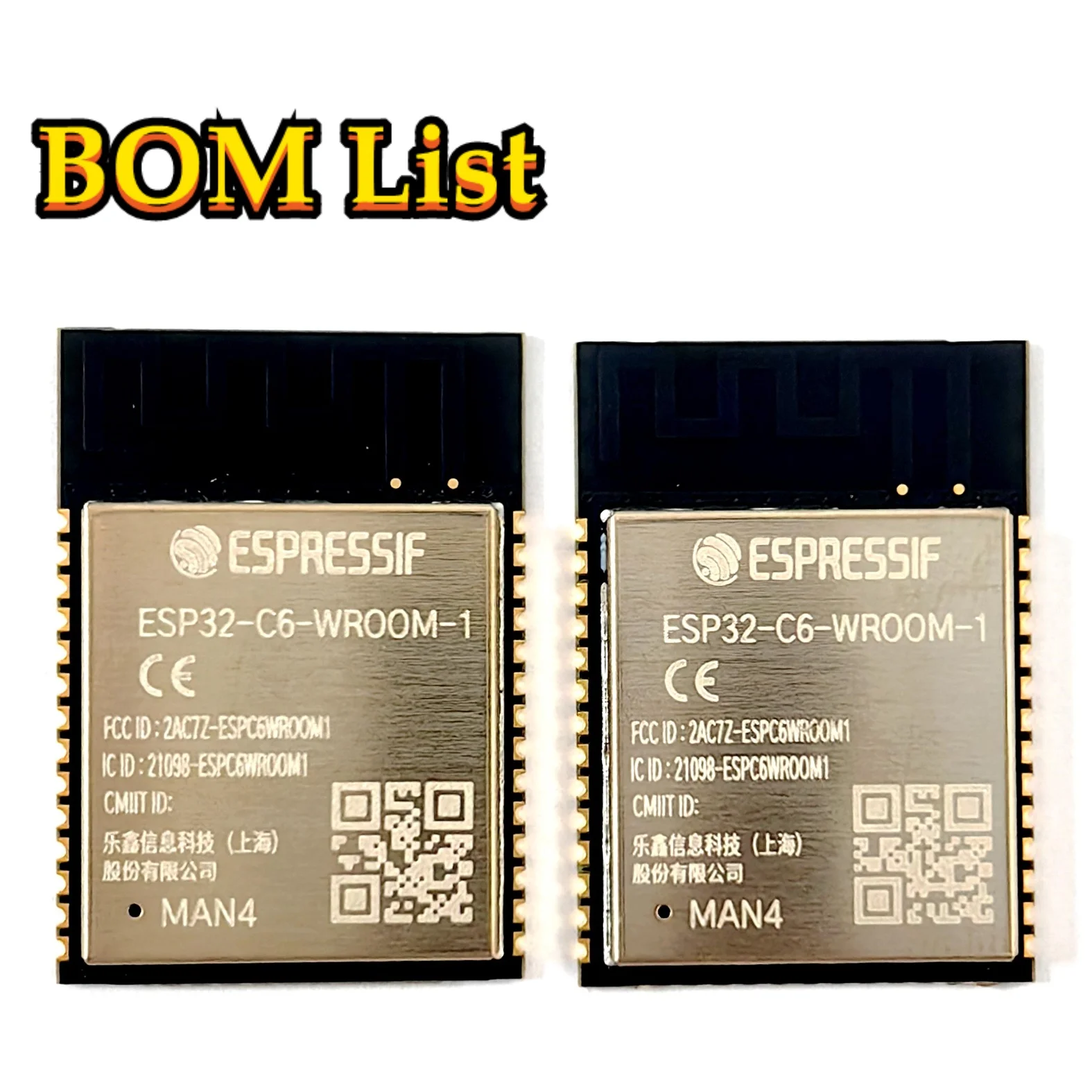 Original 5pcs ESP32-C6 ESP32-C6-WROOM-1-N4 WiFi Bluetooth 5.0 Module for Smart Home/Automotive
Original 5pcs ESP32-C6 ESP32-C6-WROOM-1-N4 WiFi Bluetooth 5.0 Module for Smart Home/Automotive