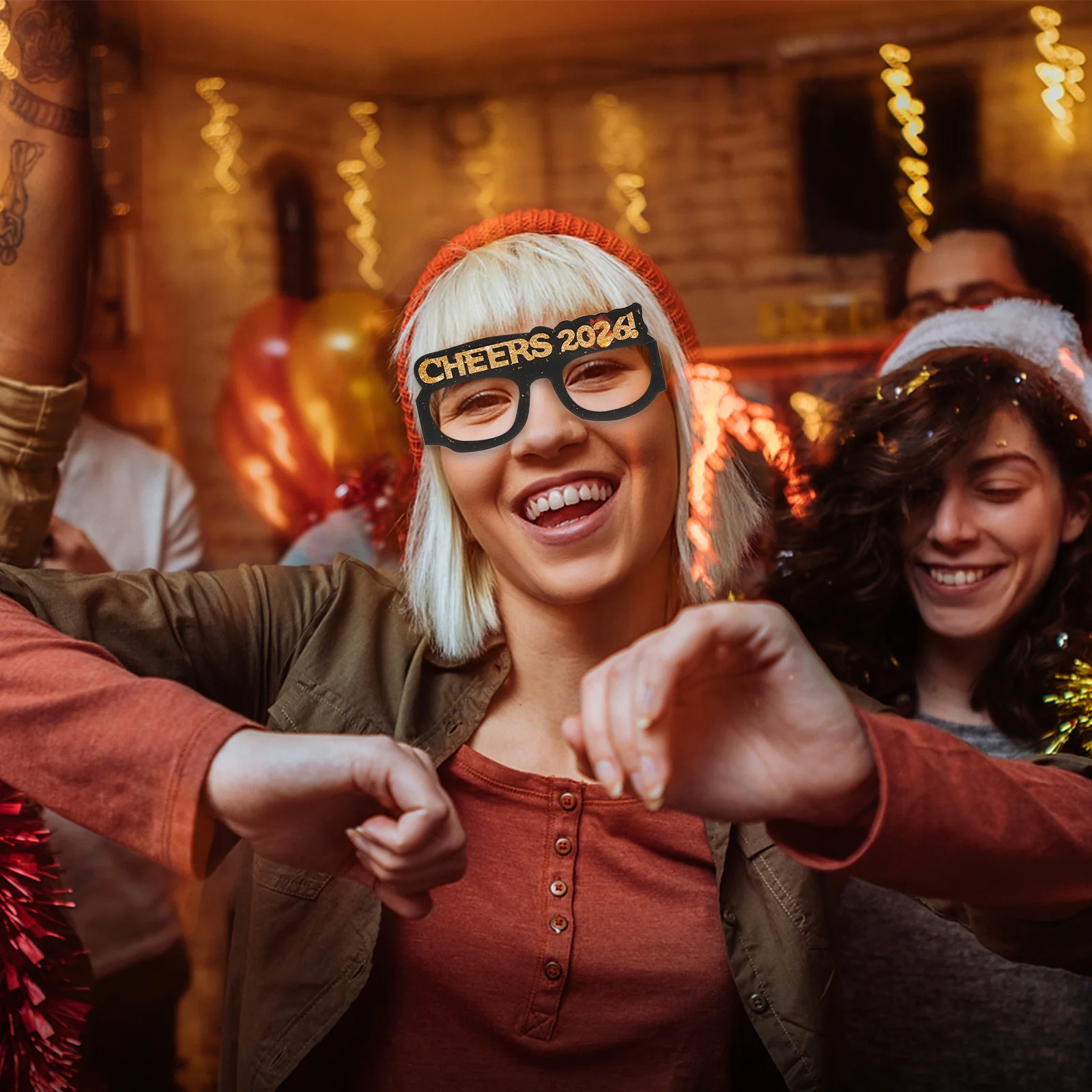 5Sets New Year 2026 Paper Glitter Eyeglasses Frames Party Photo Props Happy New Year Glasses for Nye Celebration
5Sets New Year 2026 Paper Glitter Eyeglasses Frames Party Photo Props Happy New Year Glasses for Nye Celebration