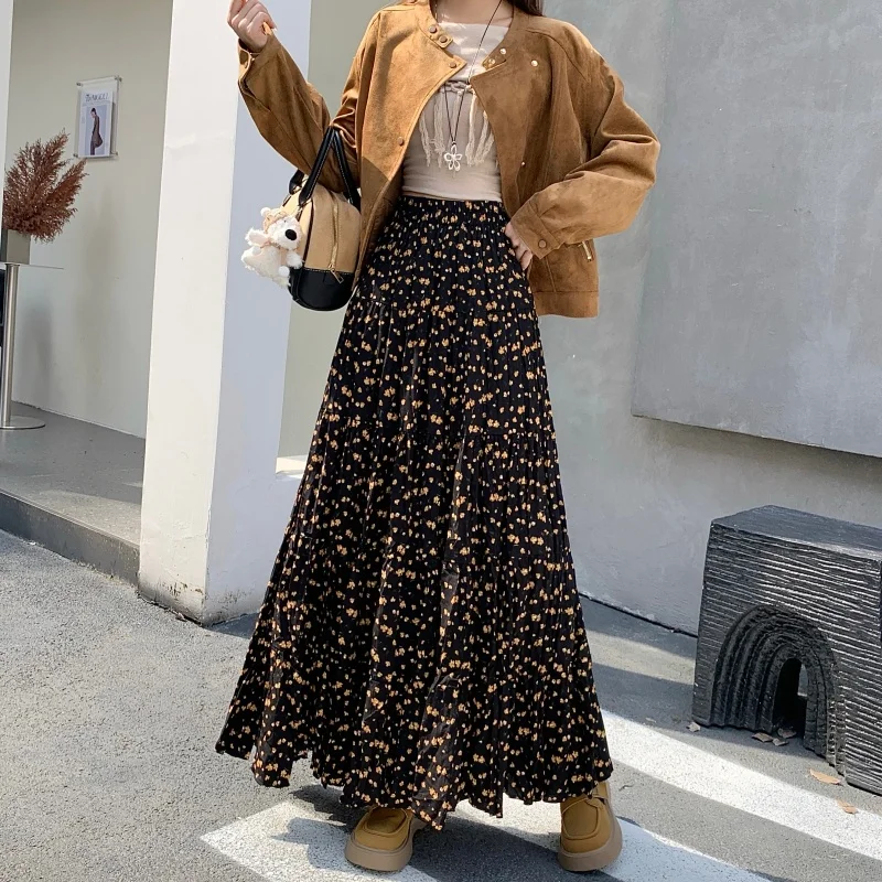 Ретро-юбка А-силуэта из хлопка с цветочным узором, женская, осенне-зимняя, с завышенной талией, длинная, в корейском стиле, с вышивкой
Ретро-юбка А-силуэта из хлопка с цветочным узором, женская, осенне-зимняя, с завышенной талией, длинная, в корейском стиле, с вышивкой