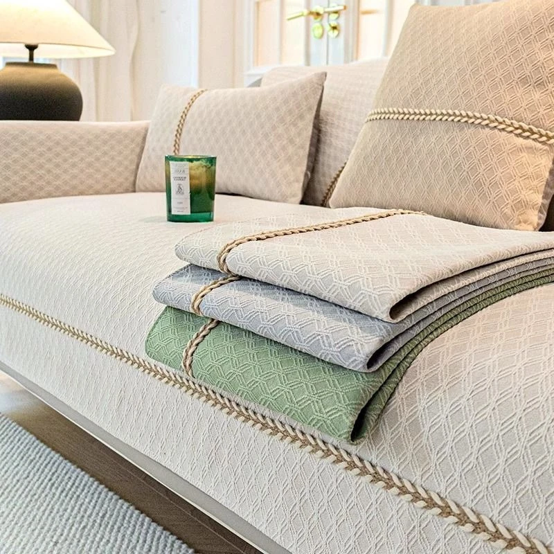 Chenille Lattice Pattern Sofa Towel Anti-slip L Shape Couch Cover Sofa Slipcover All Seasons Universal Sofa Pad for Living Room
Chenille Lattice Pattern Sofa Towel Anti-slip L Shape Couch Cover Sofa Slipcover All Seasons Universal Sofa Pad for Living Room