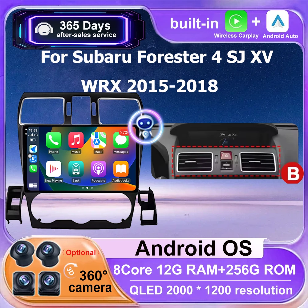For Subaru Forester 4 SJ XV WRX 2015 - 2018 Wireless Carplay Android Auto Car Radio Stereo GPS Multimedia Player 4G WIFI BT DSP
For Subaru Forester 4 SJ XV WRX 2015 - 2018 Wireless Carplay Android Auto Car Radio Stereo GPS Multimedia Player 4G WIFI BT DSP