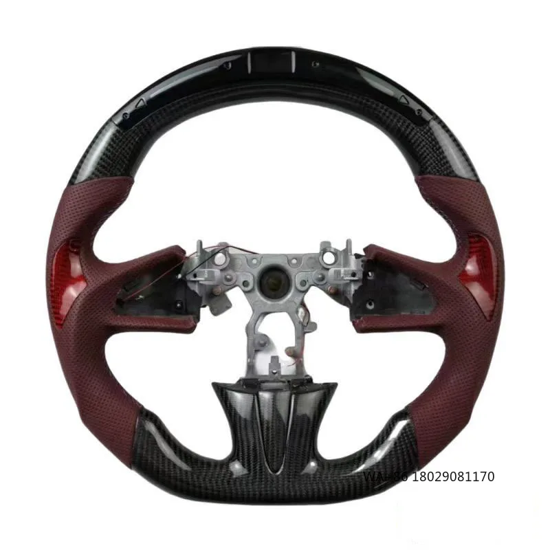 Customized Perforated Leather Carbon Fiber with LED Unique Design Optimal Performance for Infiniti Q50 Car Steering Wheel
Customized Perforated Leather Carbon Fiber with LED Unique Design Optimal Performance for Infiniti Q50 Car Steering Wheel