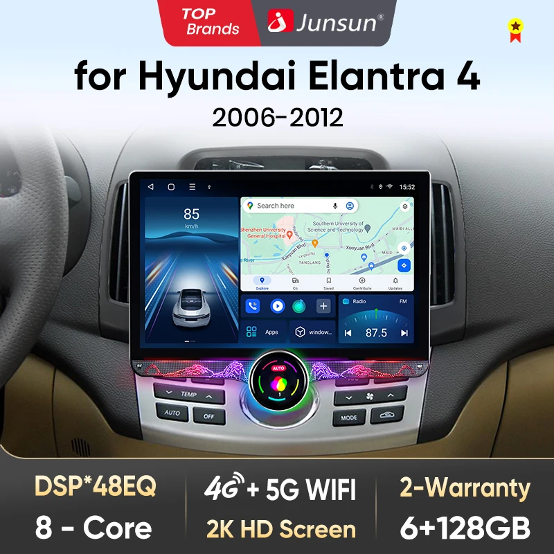 Junsun V1 AI Voice Wireless CarPlay Android Auto Radio for Hyundai Elantra 4 HD 2006-2012 4G Car Multimedia GPS 2din autoradio
Junsun V1 AI Voice Wireless CarPlay Android Auto Radio for Hyundai Elantra 4 HD 2006-2012 4G Car Multimedia GPS 2din autoradio