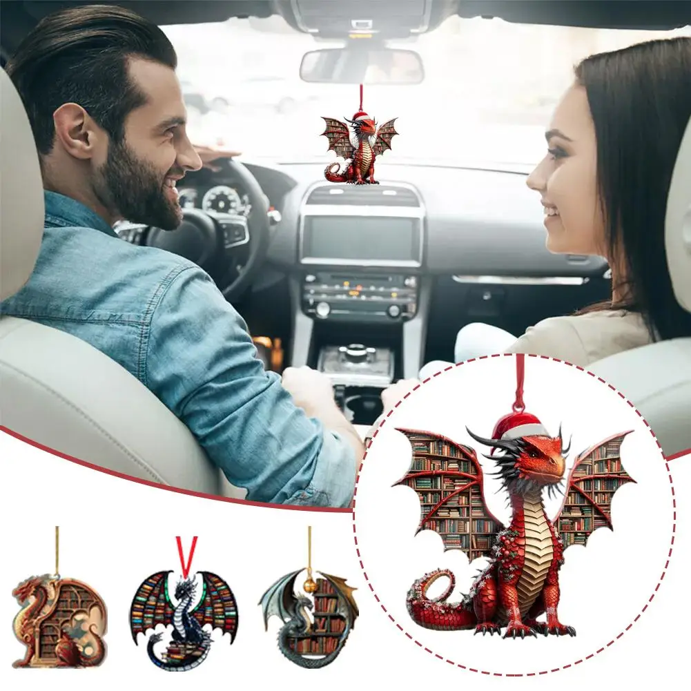 Acrylic Dragon Ornaments Christmas Tree Rearview Mirror Keychain Gifts Car Hanging Pendant Decor Interior Z7E6
Acrylic Dragon Ornaments Christmas Tree Rearview Mirror Keychain Gifts Car Hanging Pendant Decor Interior Z7E6