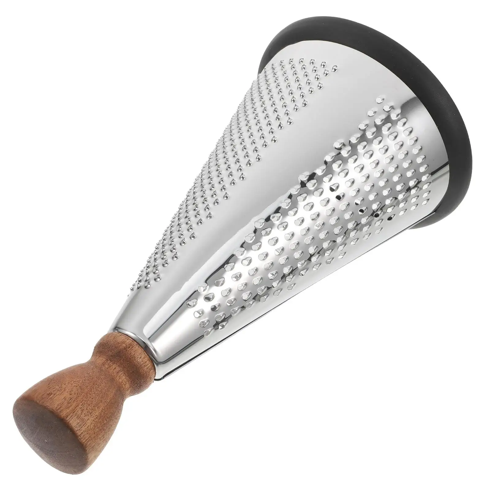 9 Inch Stainless Steel Cone Shaped Grater Wooden Handle for Kitchen Vegetable Cheese Fruit Shredder Multifunctional Tool
9 Inch Stainless Steel Cone Shaped Grater Wooden Handle for Kitchen Vegetable Cheese Fruit Shredder Multifunctional Tool
